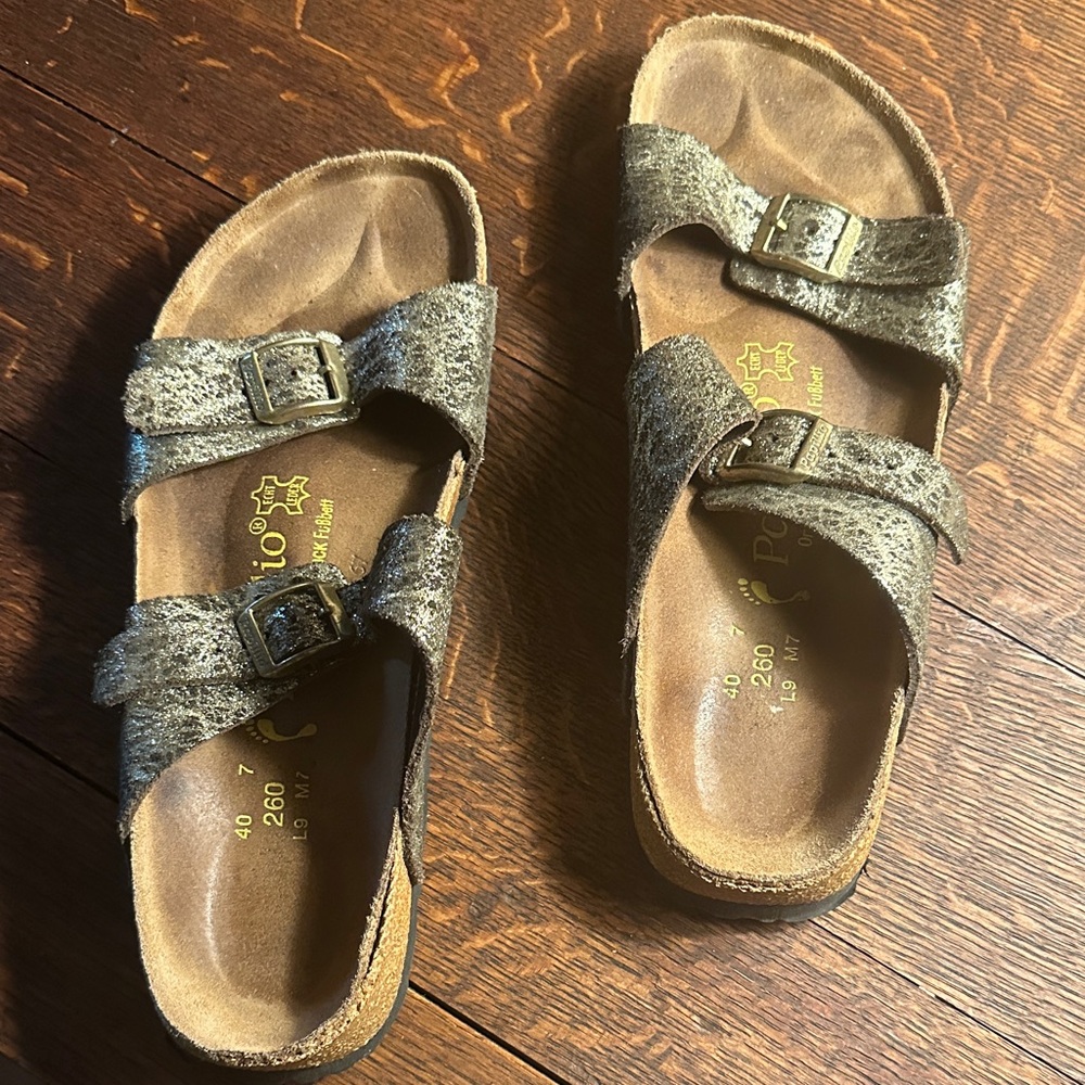 Birkenstock Papillio sandals. Gold. Size 40, US 9.5 - Picture 2 of 7